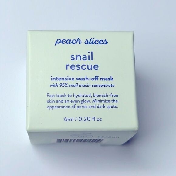 $6🌟 Peach Slices Snail Rescue Intensive Wash Off Mask - Picture 1 of 6